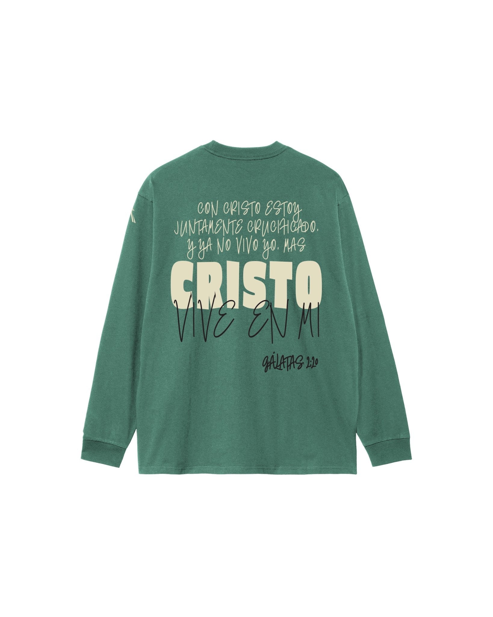 CRISTO VIVE EN MÍ LONG SLEEVE – Faith - Based Apparel by Ebenezer 712